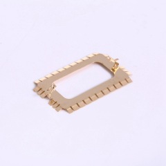 Brass sheet stamping small spring piece, gold and silver plated conductive copper sheet