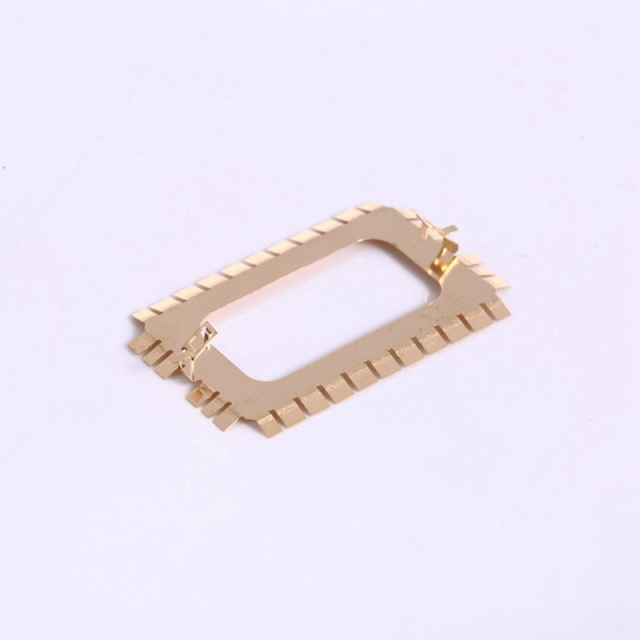 Brass sheet stamping small spring piece, gold and silver plated conductive copper sheet