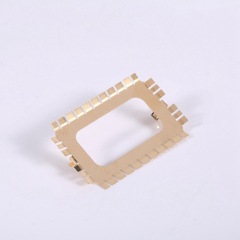 Brass sheet stamping small spring piece, gold and silver plated conductive copper sheet