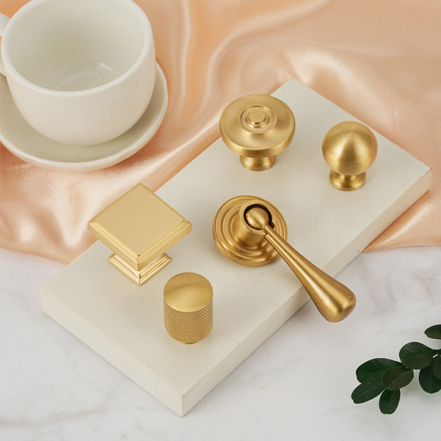 French style solid brass drawer door handles