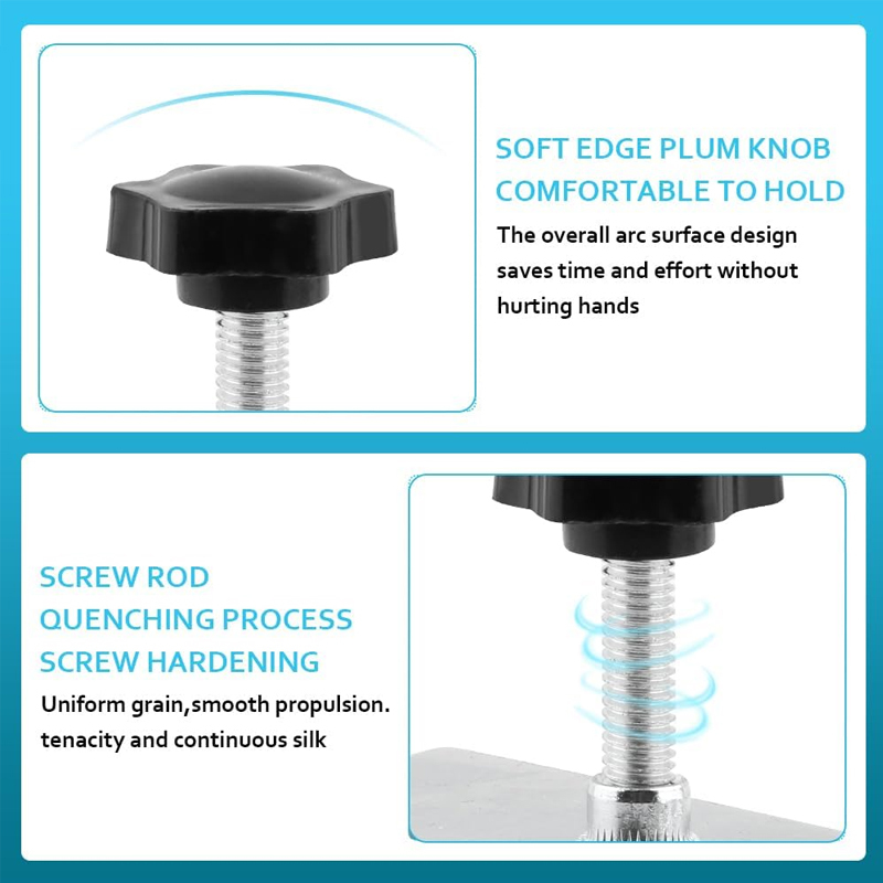 Dual C Clamp Desk Mount Bracket, Heavy Duty Adjustable Table Edge Clamp Holder for Camera, Microphone, LED Light, Monitor Arm, Universal Desktop Mounting Clamp with Multi-direction Knob