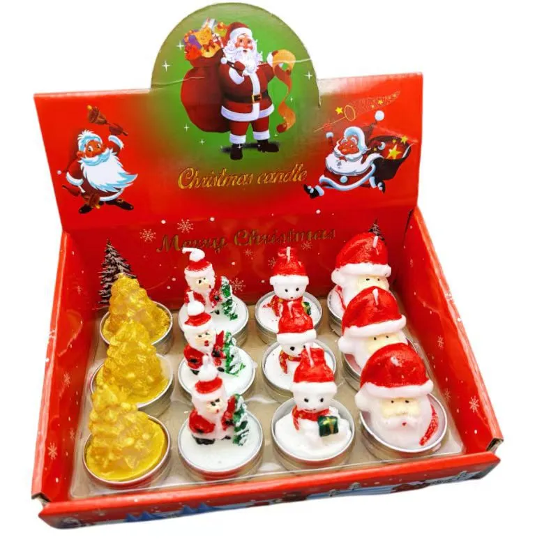 Christmas Dinner Small Candle suit Bedroom Ornaments Fragrance Christmas Theme Gift Box Holiday Decoration Atmosphere Ornaments
