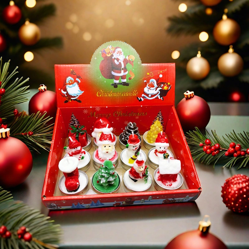 Christmas Dinner Small Candle suit Bedroom Ornaments Fragrance Christmas Theme Gift Box Holiday Decoration Atmosphere Ornaments