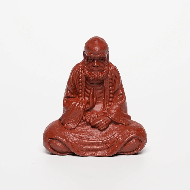 Made of purple clay, it is a collectible for tea - drinking occasions. The figurines of the God of Longevity and the God of Wealth can bring health, longevity and wealth.