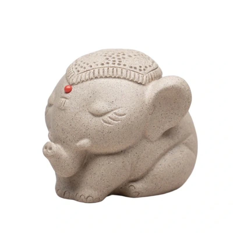 Original ores, handmade, peripheral ornaments for tea - drinking, tea pets, elephants, which symbolize good luck and everything going well.