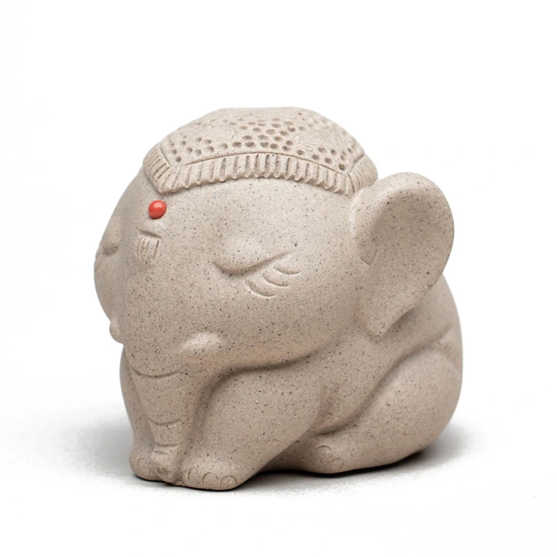 Original ores, handmade, peripheral ornaments for tea - drinking, tea pets, elephants, which symbolize good luck and everything going well.