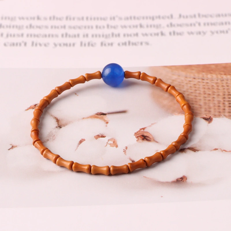 Temple style natural olive-core bracelet simple men's and women's literary bracelet couple's fresh jewelry single ring accessories