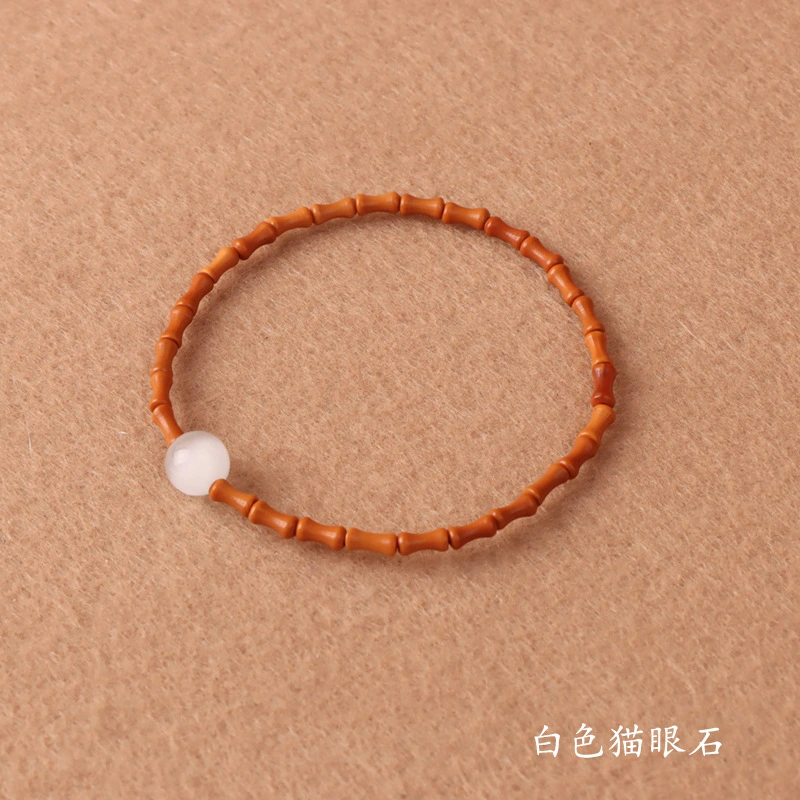 Temple style natural olive-core bracelet simple men's and women's literary bracelet couple's fresh jewelry single ring accessories