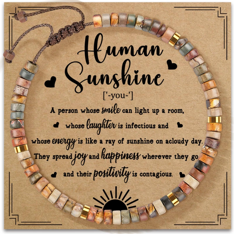 Hand-woven, pure natural hand-strung beads for birthdays. They can bring good luck, boost energy and increase self-confidence.