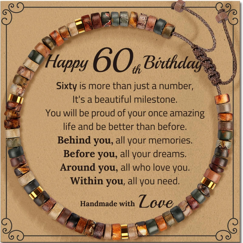 Hand-woven, pure natural hand-strung beads for birthdays. They can bring good luck, boost energy and increase self-confidence.