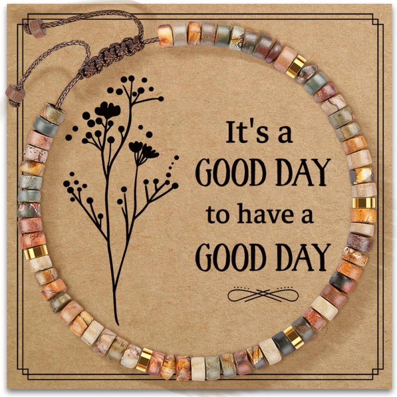 Hand-woven, pure natural hand-strung beads for birthdays. They can bring good luck, boost energy and increase self-confidence.