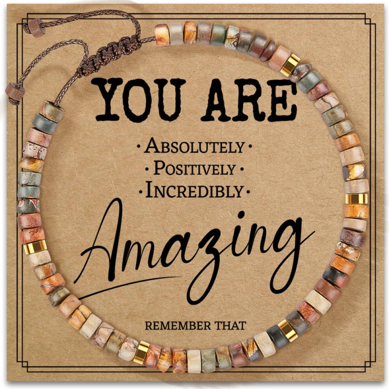 Hand-woven, pure natural hand-strung beads for birthdays. They can bring good luck, boost energy and increase self-confidence.