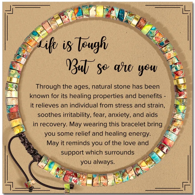 Hand-woven, pure natural hand-strung beads for birthdays. They can bring good luck, boost energy and increase self-confidence.