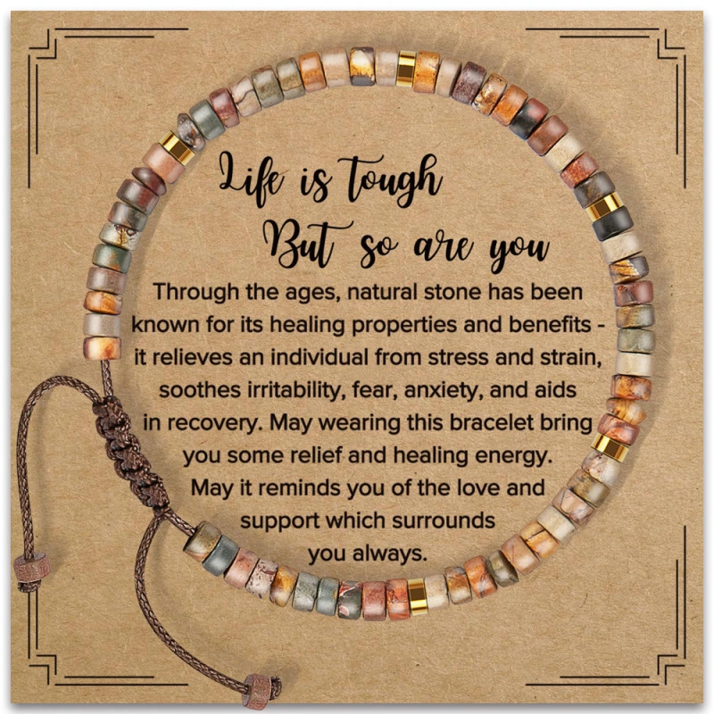 Hand-woven, pure natural hand-strung beads for birthdays. They can bring good luck, boost energy and increase self-confidence.