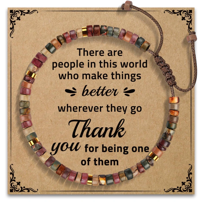 Hand-woven, pure natural hand-strung beads for birthdays. They can bring good luck, boost energy and increase self-confidence.