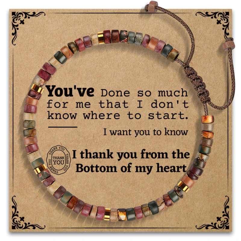 Hand-woven, pure natural hand-strung beads for birthdays. They can bring good luck, boost energy and increase self-confidence.