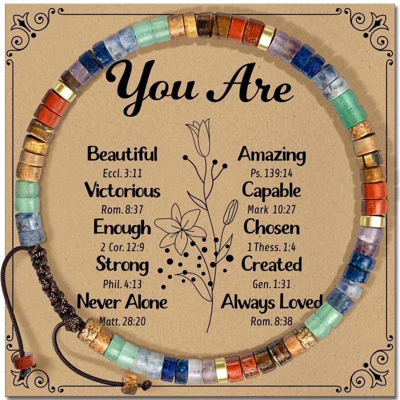 Hand-woven, pure natural hand-strung beads for birthdays. They can bring good luck, boost energy and increase self-confidence.