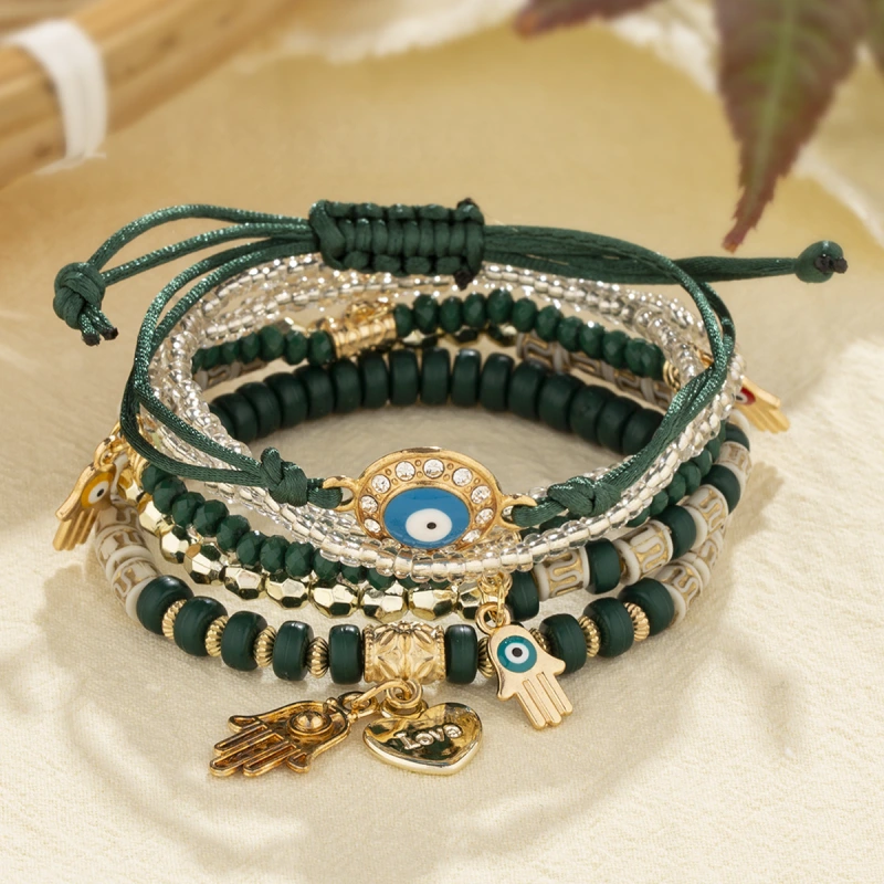 The Turkish evil eye bracelet can ward off evil spirits and bring good luck.
