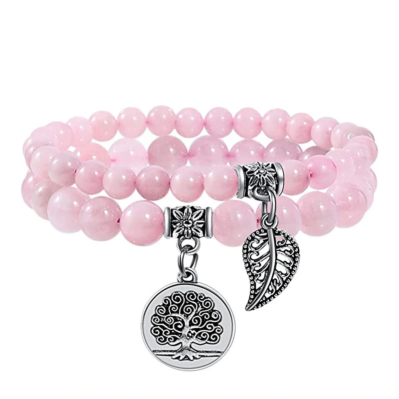 Bracelet Set with Life Tree Leaf Pendants,Tree of Life Bracelet