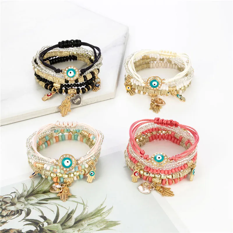 The Turkish evil eye bracelet can ward off evil spirits and bring good luck.
