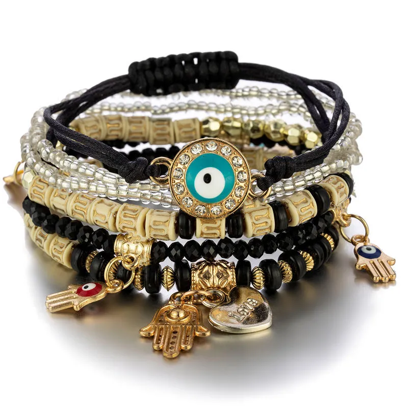 The Turkish evil eye bracelet can ward off evil spirits and bring good luck.