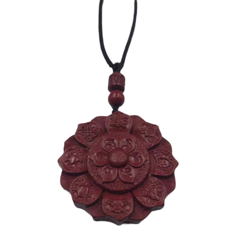 The cinnabar engraved with the Six-Character Mantra in Buddhism can help you improve your mood and boost your confidence.