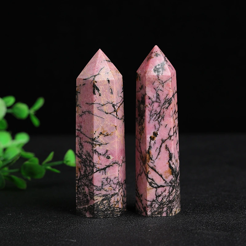 The natural rhodonite raw stones can bring love, stabilize emotions and enhance interpersonal relationships.