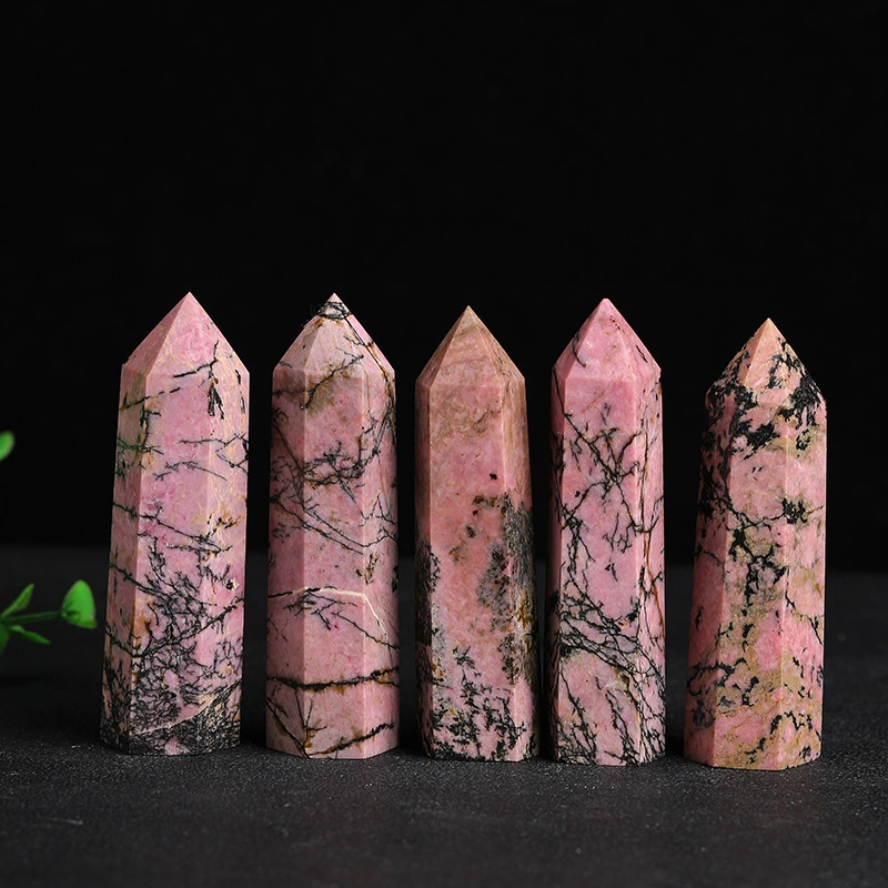 The natural rhodonite raw stones can bring love, stabilize emotions and enhance interpersonal relationships.