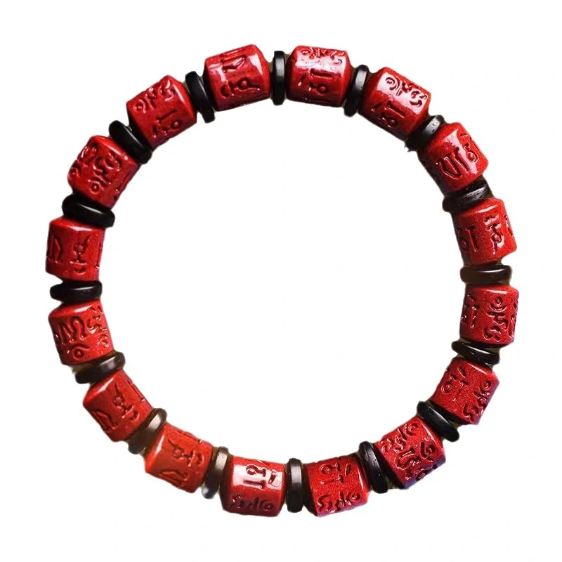 The cinnabar engraved with the Six-Character Mantra in Buddhism can help you improve your mood and boost your confidence.