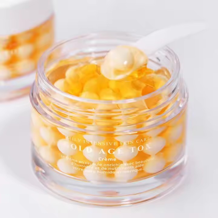 Gold Capsule Cream Korean Instant Glow Firming Repairing Skin Moisturizer Hyaluronic Acid Capsule Cream