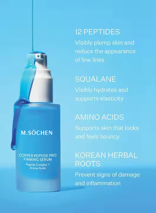 Organic Natural Skin Care Ghk-Cu Facial Whitening Collagen Anti Age 24K Gold Blue Copper Peptide Serum 12%（蓝铜肽精华液）