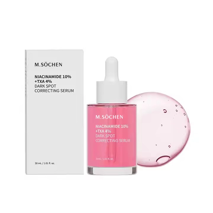 Skin Care Product 10% Niacinamide + 4% Tranexamic Face Serum for Whitening Moisturizing Anti-oxidant Reduce Melanin（美白精华液）