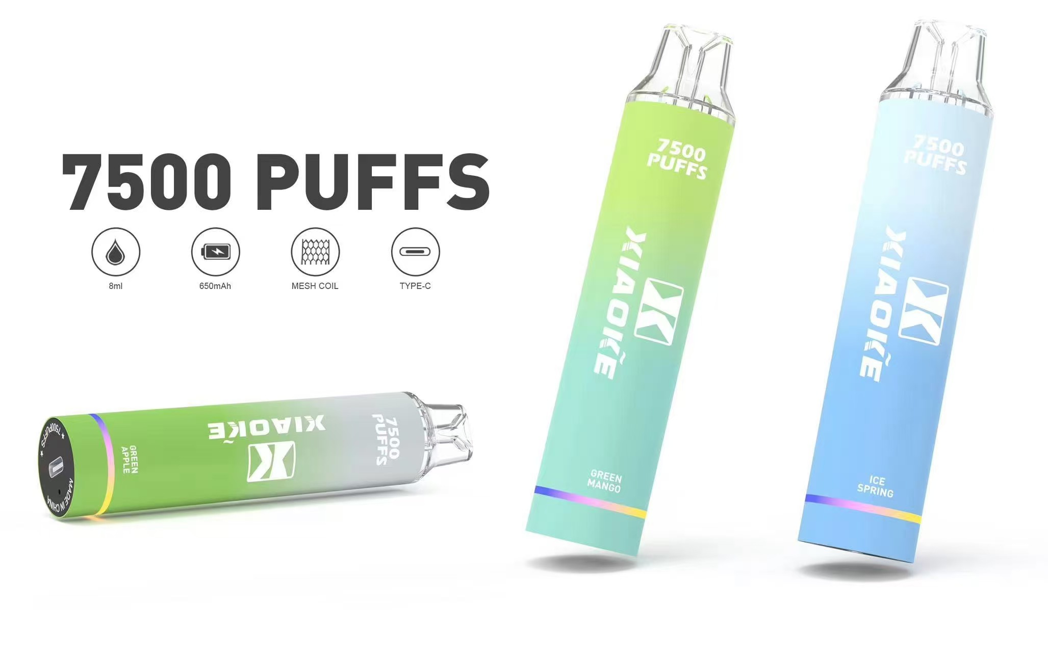梟客XIAOKE 7500 PUFFS 拋棄式【倉庫A】