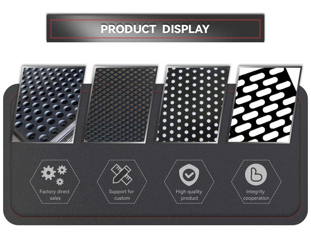 Perforated Aluminum Sheet Black