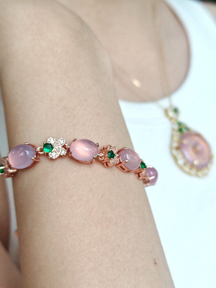 Pink Chalcedony Bracelet
