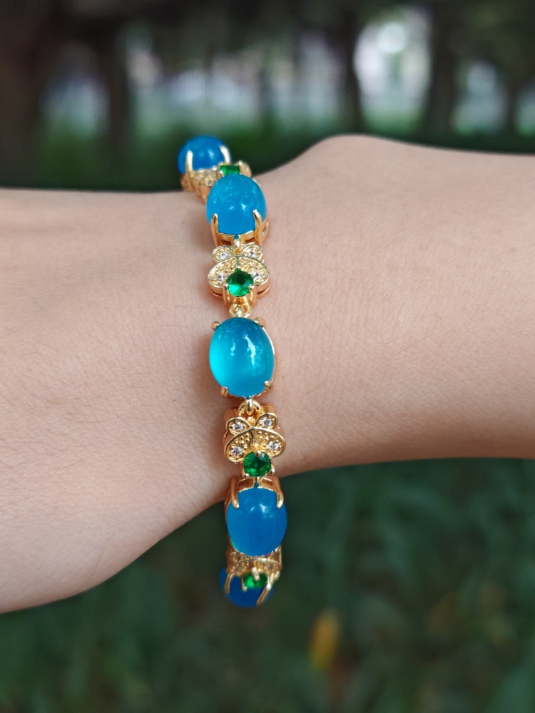 Blue Chalcedony Bracelet