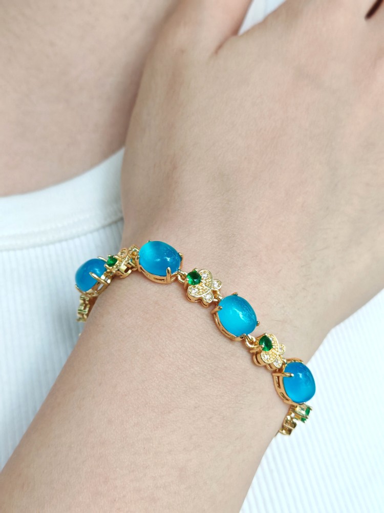 Blue Chalcedony Bracelet