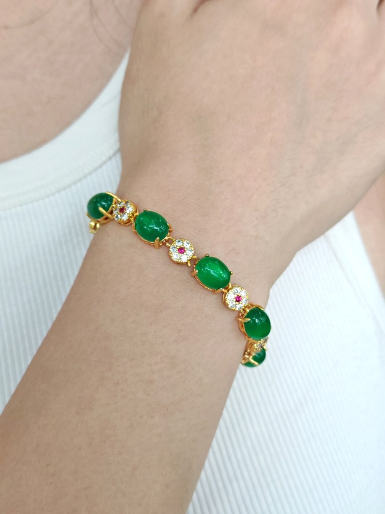 Green Chalcedony Bracelet
