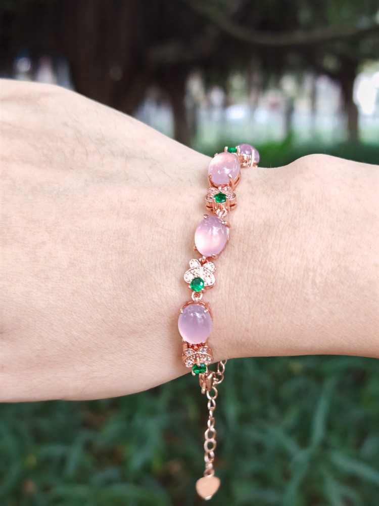 Pink Chalcedony Bracelet