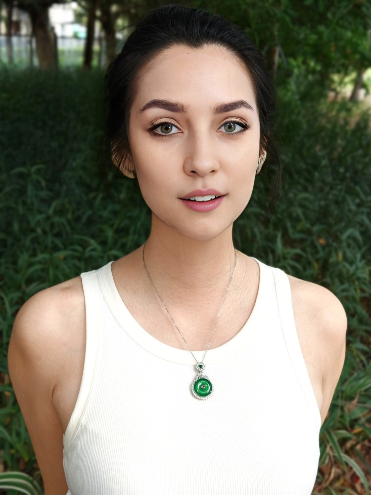 Ice Green Chalcedony Pendant