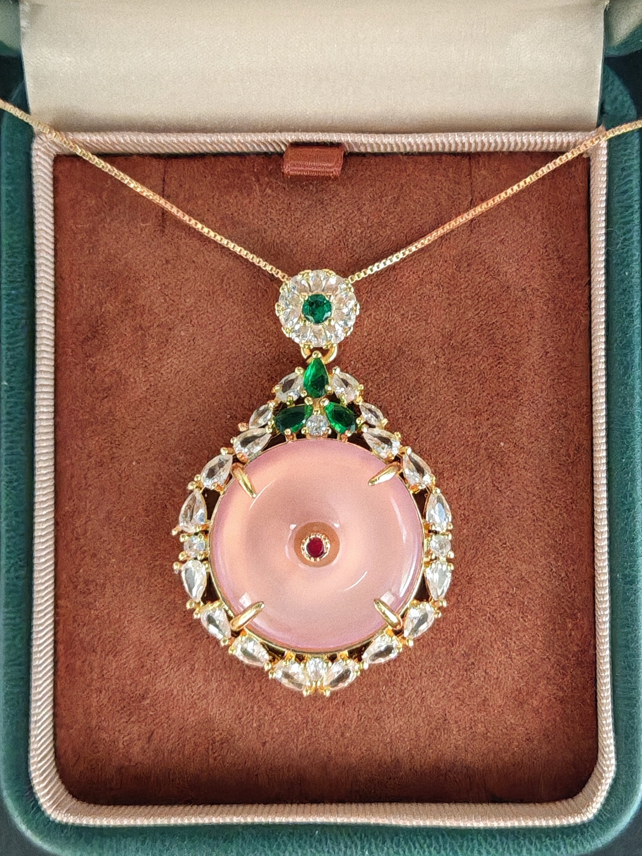 Love Pink Chalcedony Pendant