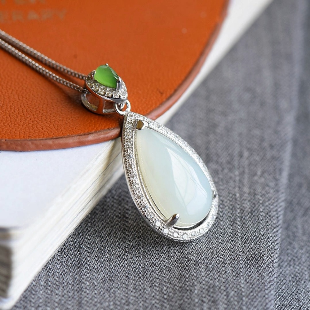 Purity White Hetian Jade Pendant
