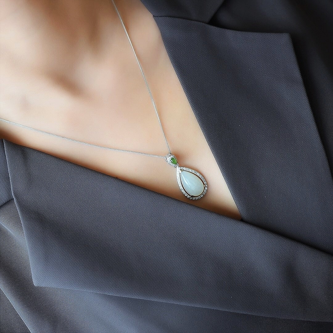 Purity White Hetian Jade Pendant