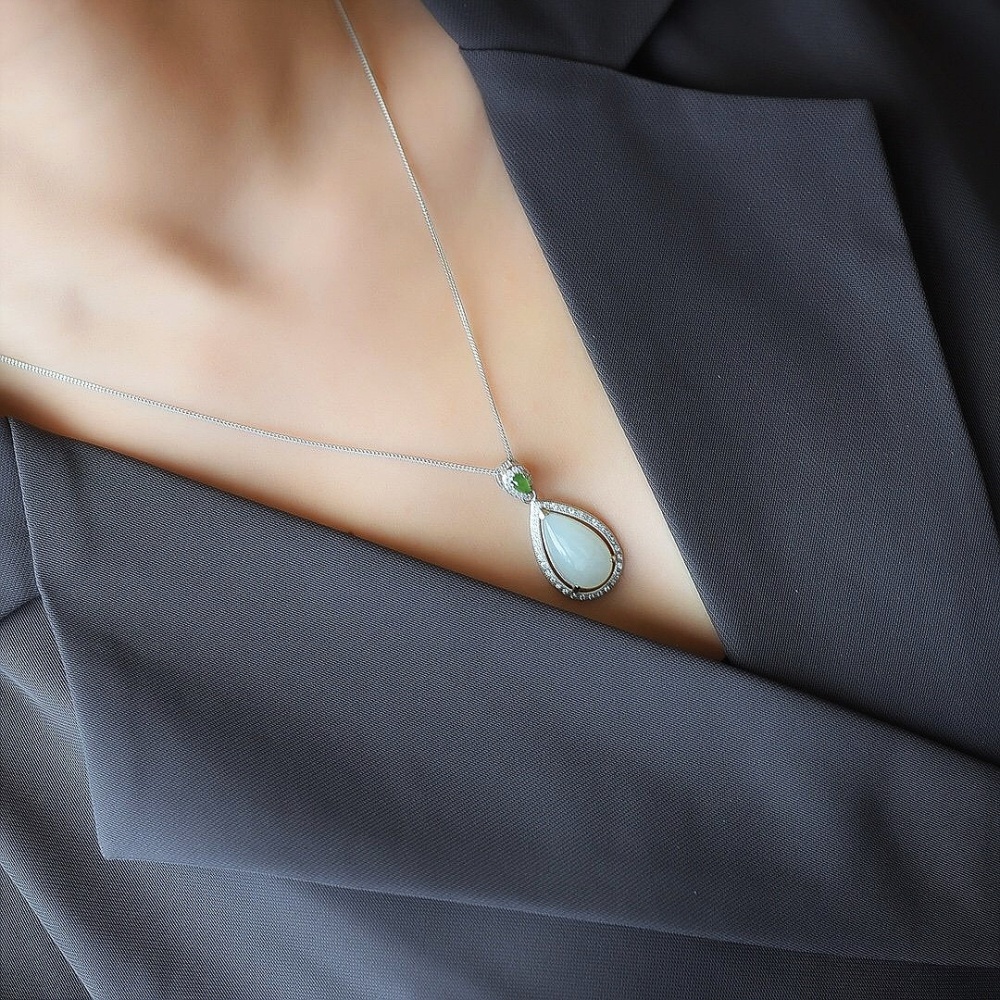 Purity White Hetian Jade Pendant