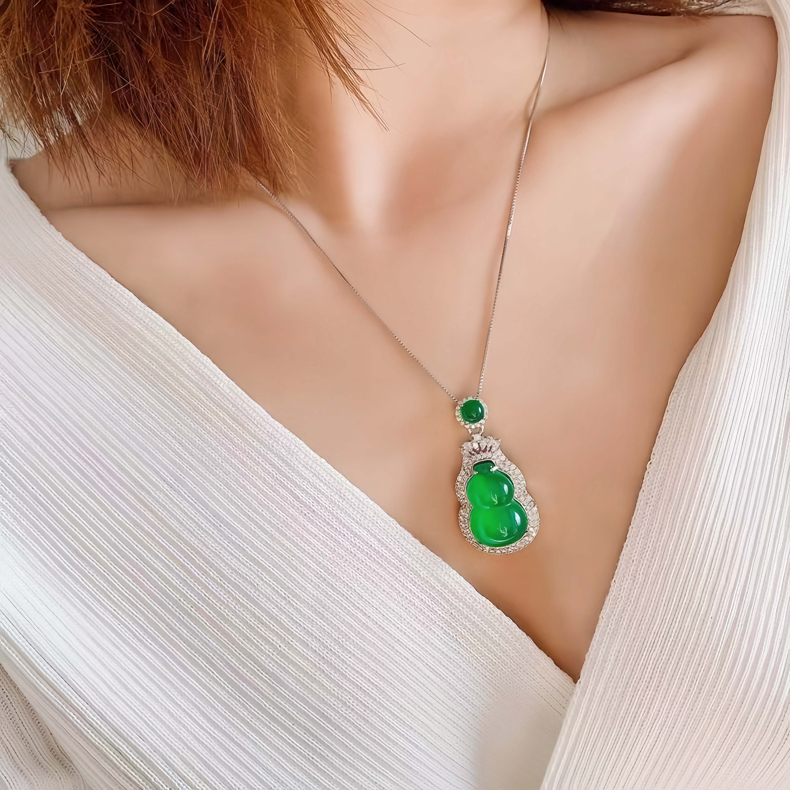Gourd Chalcedony Pendant
