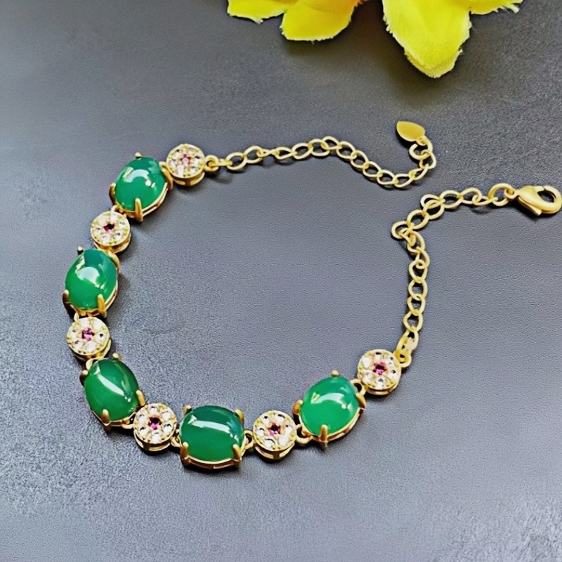 Green Chalcedony Bracelet