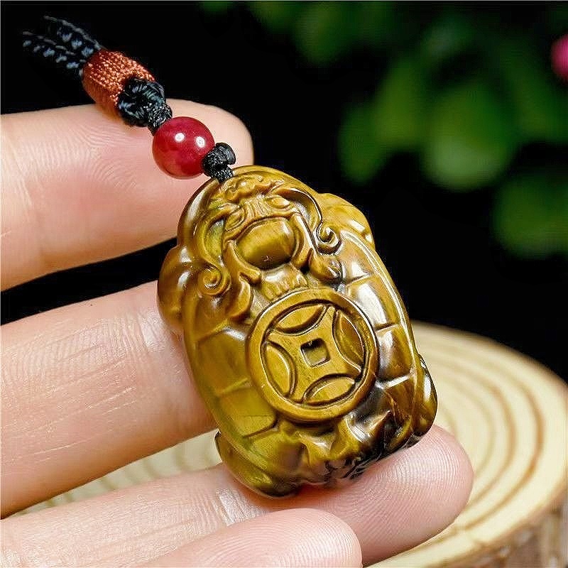 Tiger's Eye Money Turtle
