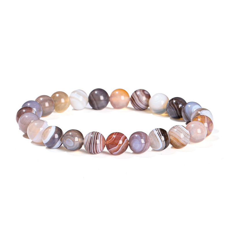 天然灰波斯湾玛瑙手链