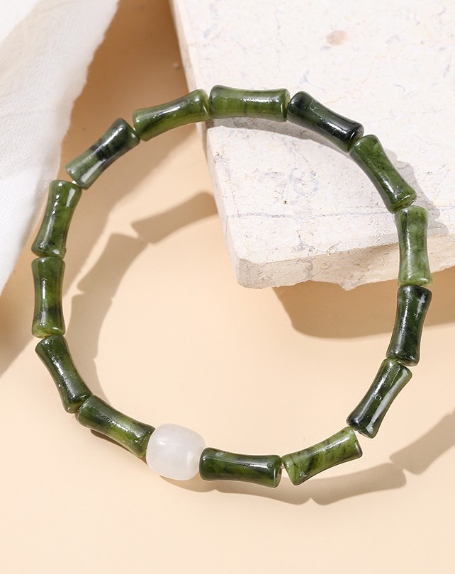 玉竹节手链中国风