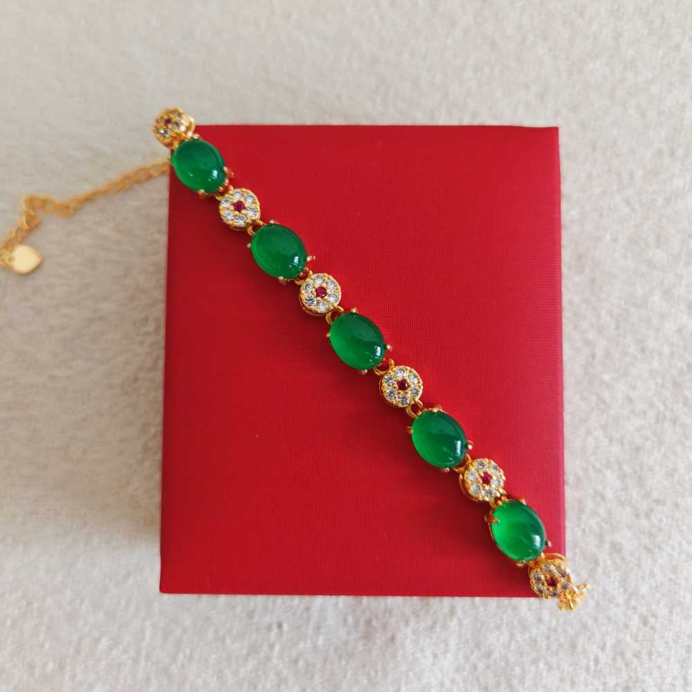 Green Chalcedony Bracelet